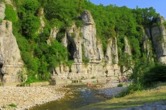 Labeaume. Una de las actividades favoritas en la región es ir a bañarse en la rivera de LaBeaume o La Baume.