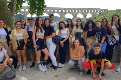 Pont du Gard. El Pont du Gard es una parte importante de lo que fuera el gran acueducto de Nîmes. Monumento declarado patrimonio de la humanidad por la UNESCO.