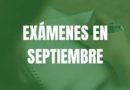 Calendario exámenes septiembre 2023 1º Bachillerato diurno
