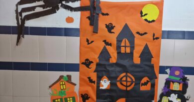 Mural de Halloween del curso 1º de Actividades Comerciales B