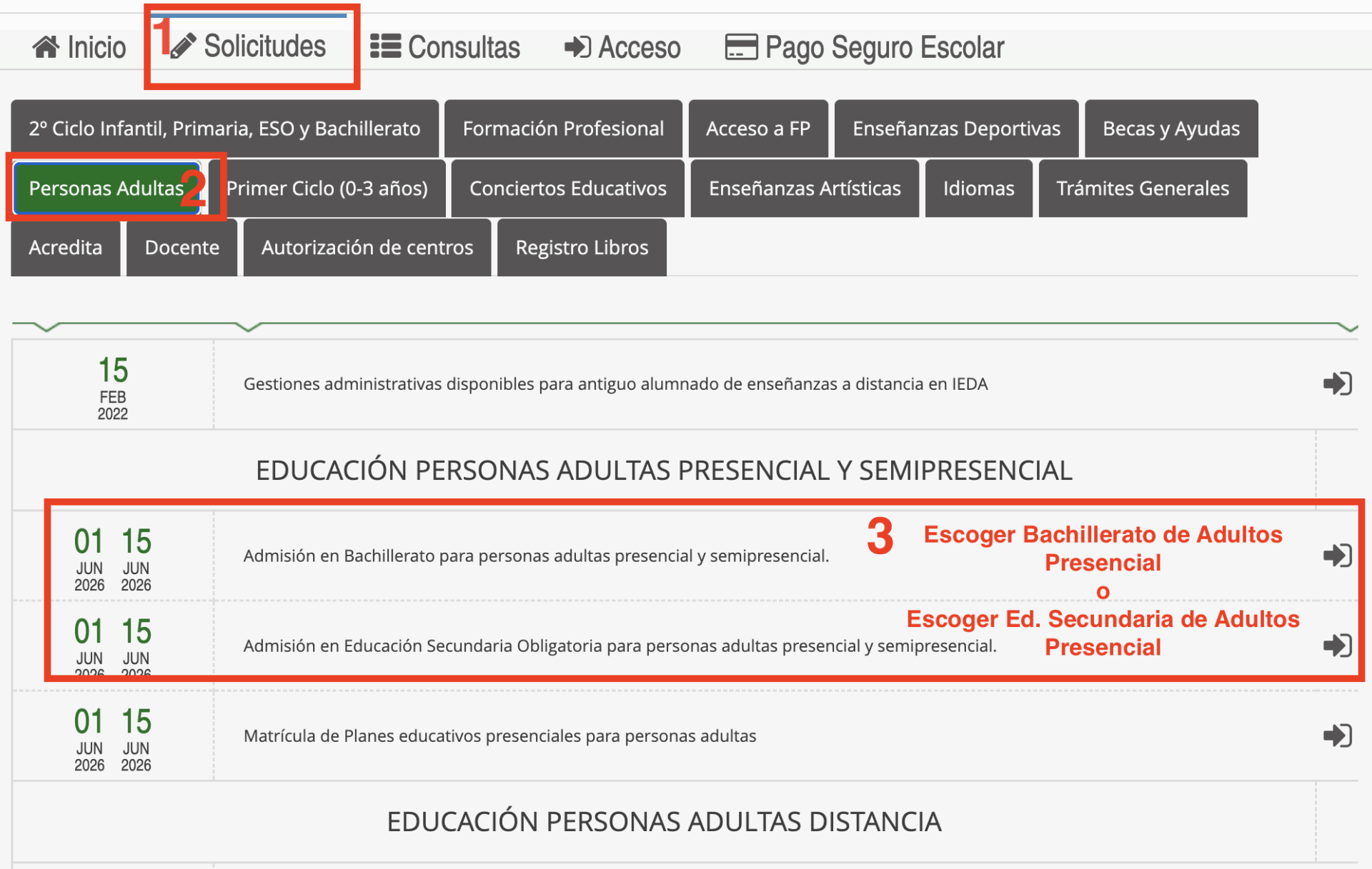 Instrucciones Solicitud Plaza Adultos